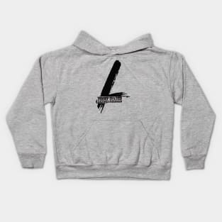 nickname L black Kids Hoodie